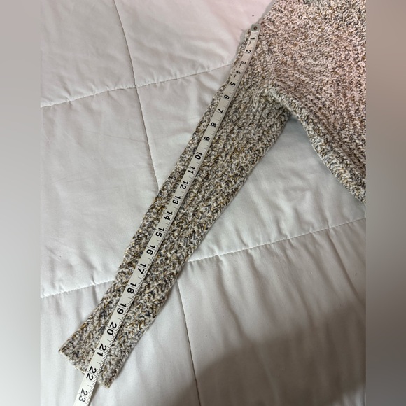 BANANA REPUBLIC Cable Knit Sweater Petite XS cropped Cabincore eclectic grandpa - Picture 8 of 11